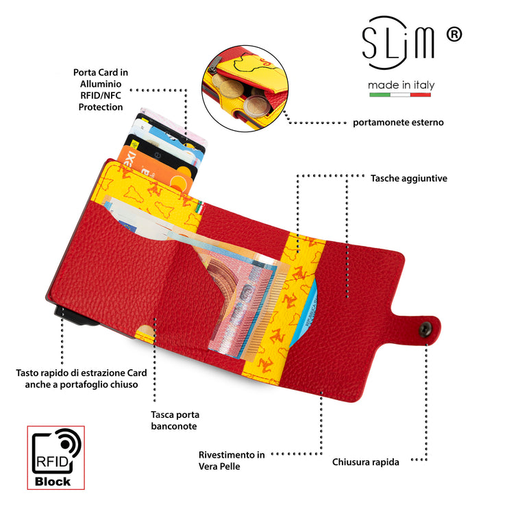 SLim®️ Vera Pelle Tema Sicilia Isola