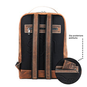 Zaino Vera Pelle Crazy Horse Brown