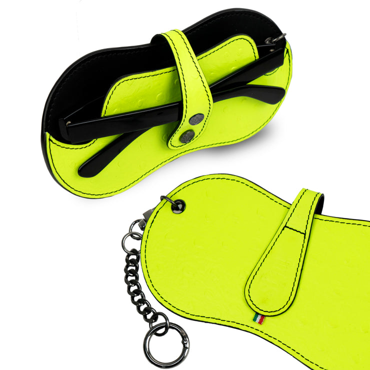 SLim Vision Vera Pelle Lime e Nero