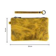 Pochette con Polsiera Vera Pelle Crazy Horse Sole