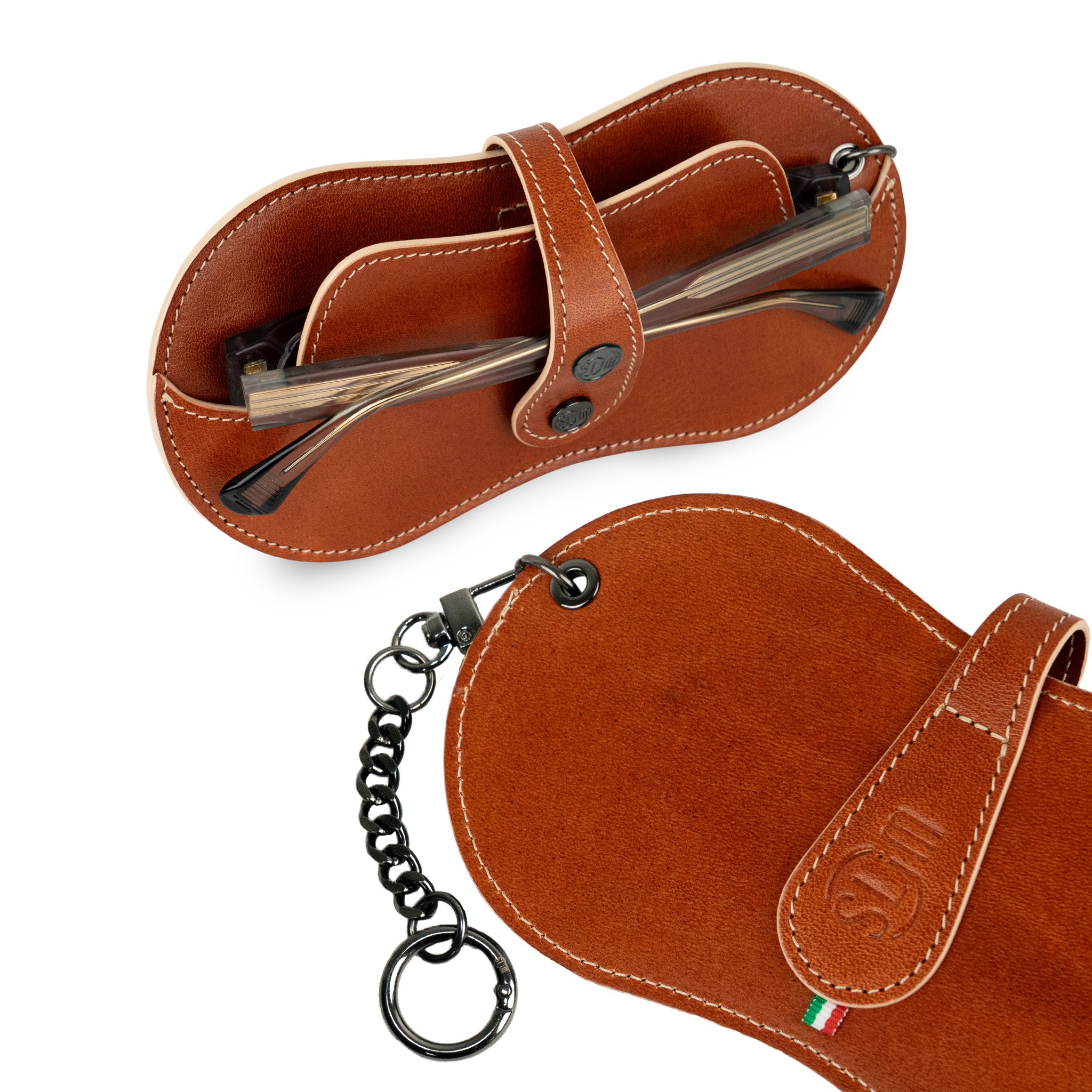 SLim Vision Vera Pelle Concia al Vegetale Cognac