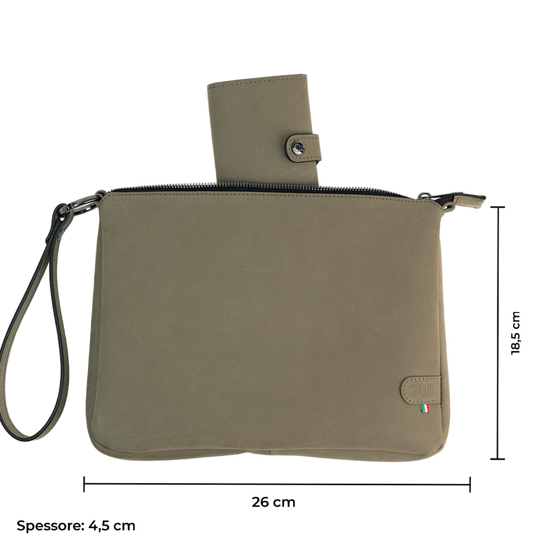 Pochette Max Nabuk Tortora