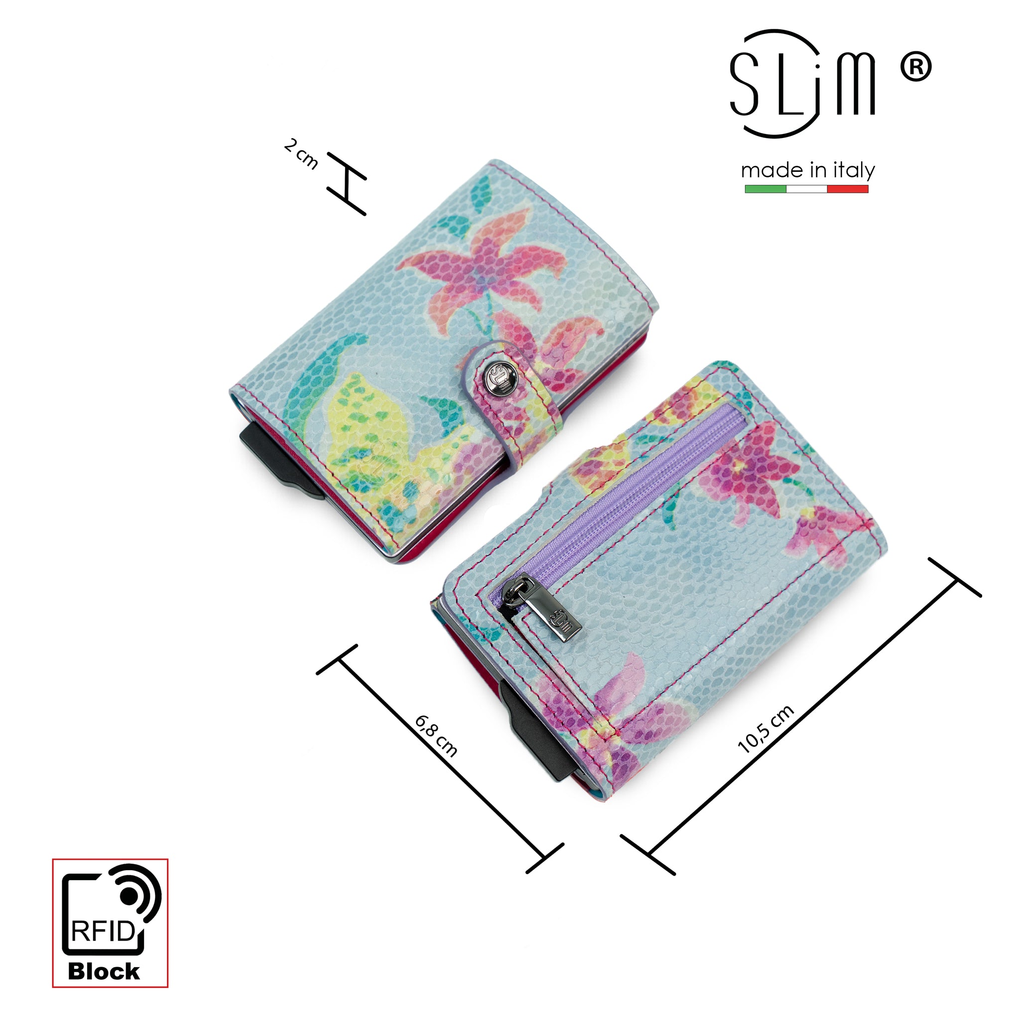 SLim®️ Tejus lime genuine leather wallet