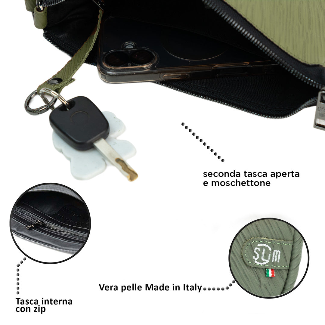 Pochette Max Epi Salvia