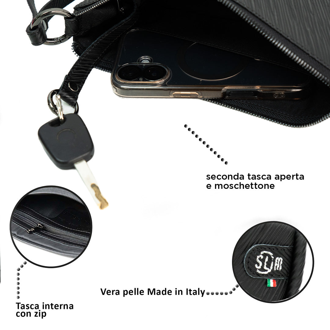 Pochette Max Epi Nero