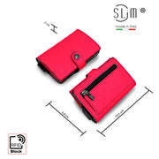 SLim®️ Vera Pelle stampa Struzzo Fucsia Fluo
