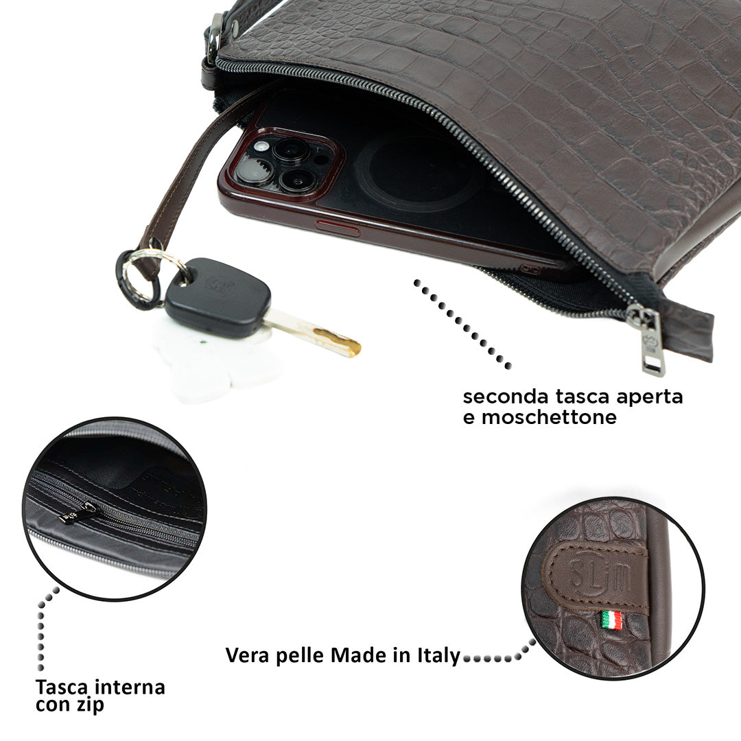 Pochette Max Cocco Marrone