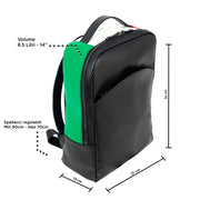 Zaino Medio Vera Pelle Carbon Italia