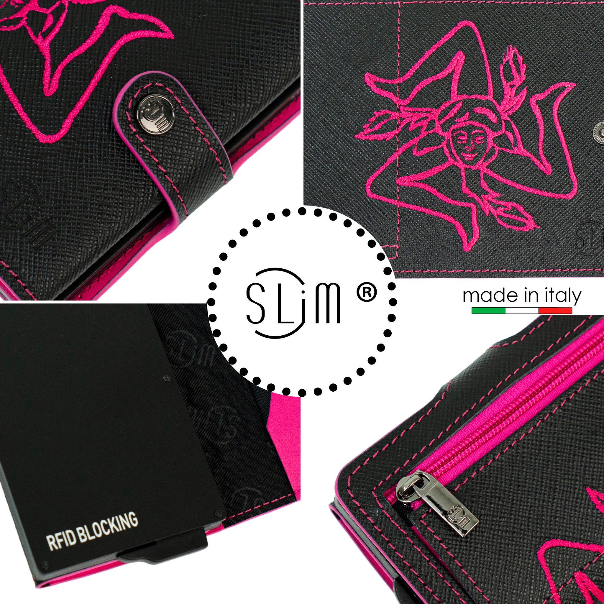 SLim®️ Tema Sicilia Saffiano Fucsia