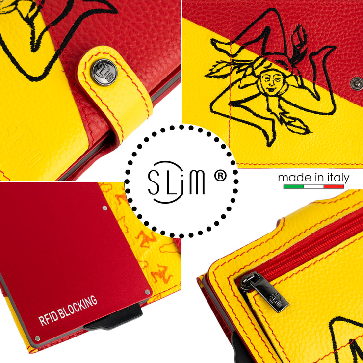 SLim®️ Vera Pelle Tema Sicilia Trinacria