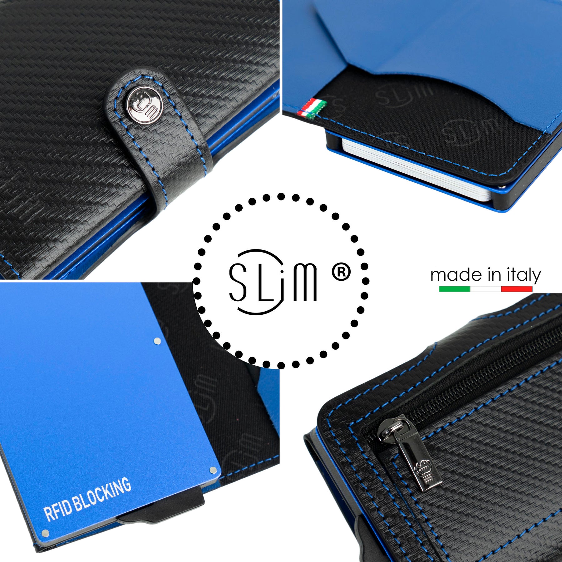 Fioscyra Portafoglio Uomo e Donna Slim in Fibra di Carbonio, Porta Carte di Credito con Protezione RFID, Portacarte fino a 8 carte, Tasca Portamonete con Cerniera, Ideale per Regalo Fioscyra Portafoglio Uomo e Donna Slim in Fibra di Carbonio, Porta Carte di Credito con Protezione RFID, Portacarte fino a 8 carte, Tasca Portamonete con Cerniera, Ideale per Regalo