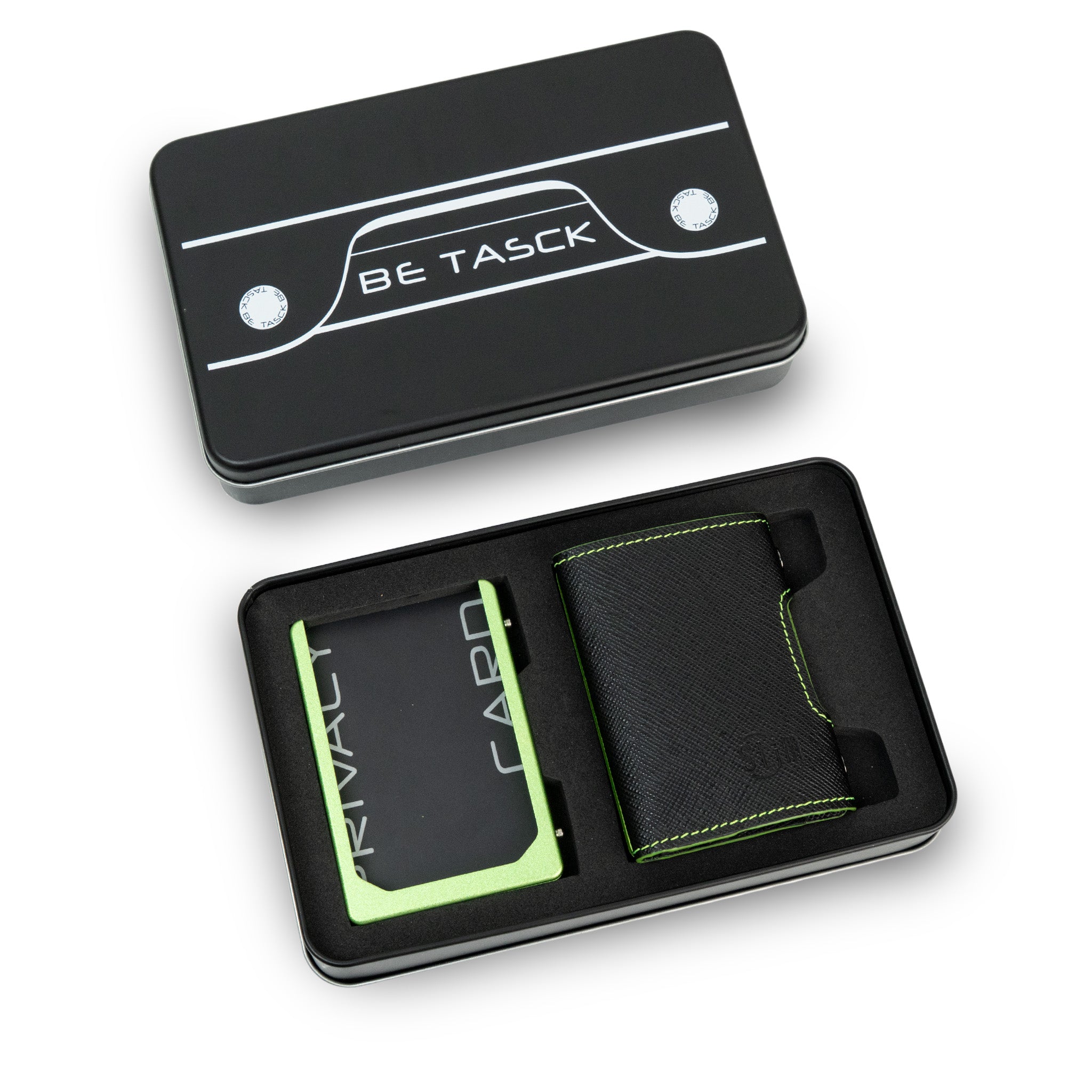 Be Tasck Saffiano Nero e Verde