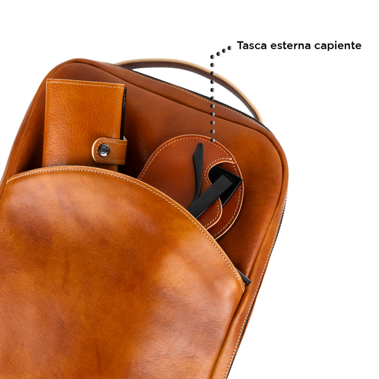 Zaino Concia al vegetale Cognac