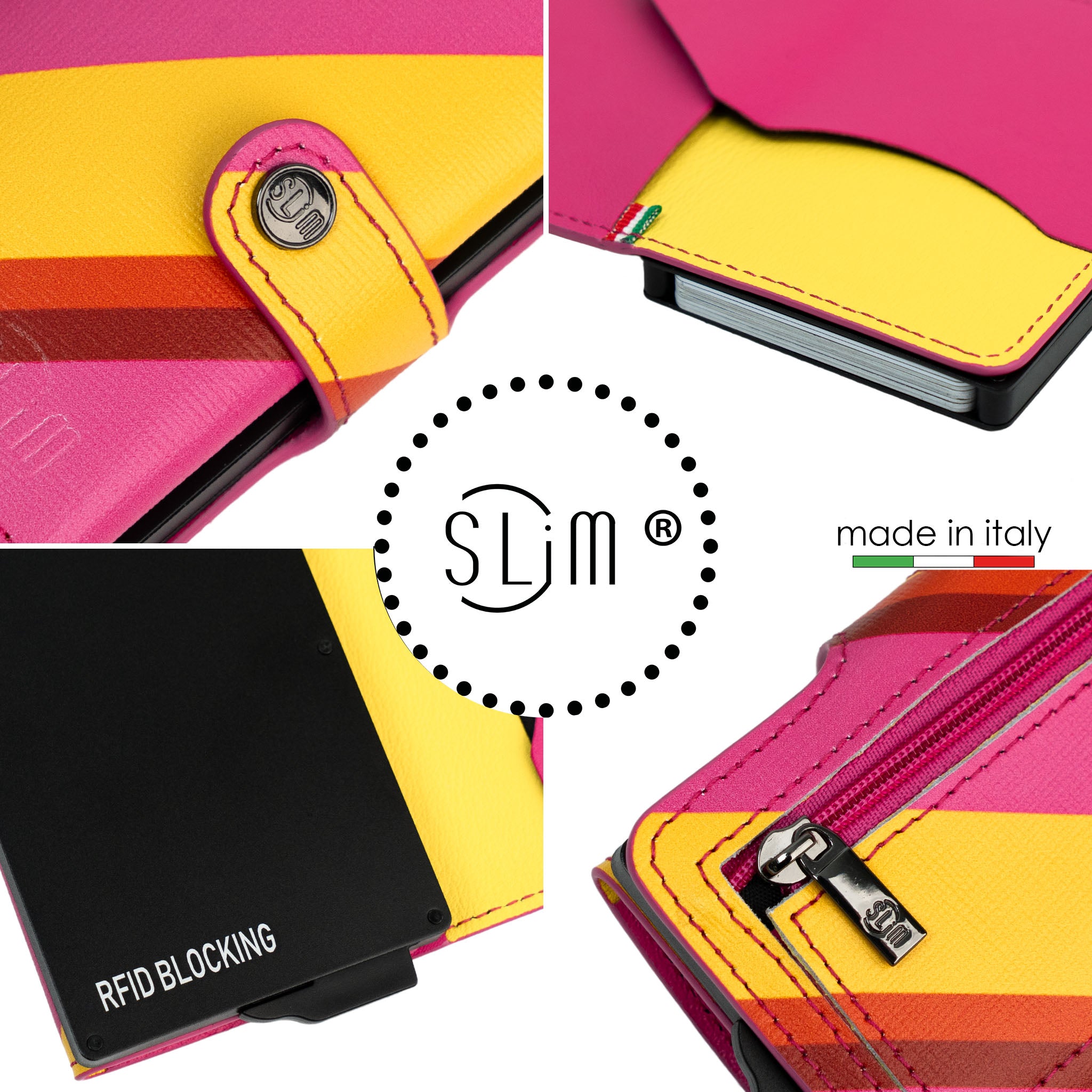 SLim®️ Tejus lime genuine leather wallet