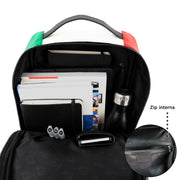 Zaino Medio Vera Pelle Carbon Italia