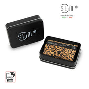 SLim®️Maculato Genuine Leopard Leather with Zip Coin Purse and Heart Key Ring
