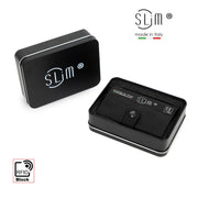 SLim®️ Genuine Crazy Horse Leather Card Holder in Dark Brown with Zip