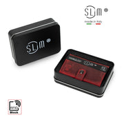 SLim®️ Genuine Crazy Horse Leather Card Holder in Dark Brown with Zip