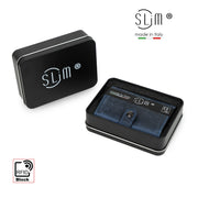 SLim®️ Genuine Crazy Horse Leather Card Holder in Dark Brown with Zip