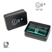 Porta Carte Vera Pelle Specchio Verde con Zip
