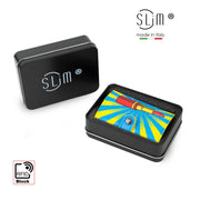 SLim®️Rossetto Pop Art Vera Pelle Bottalato con zip porta monete