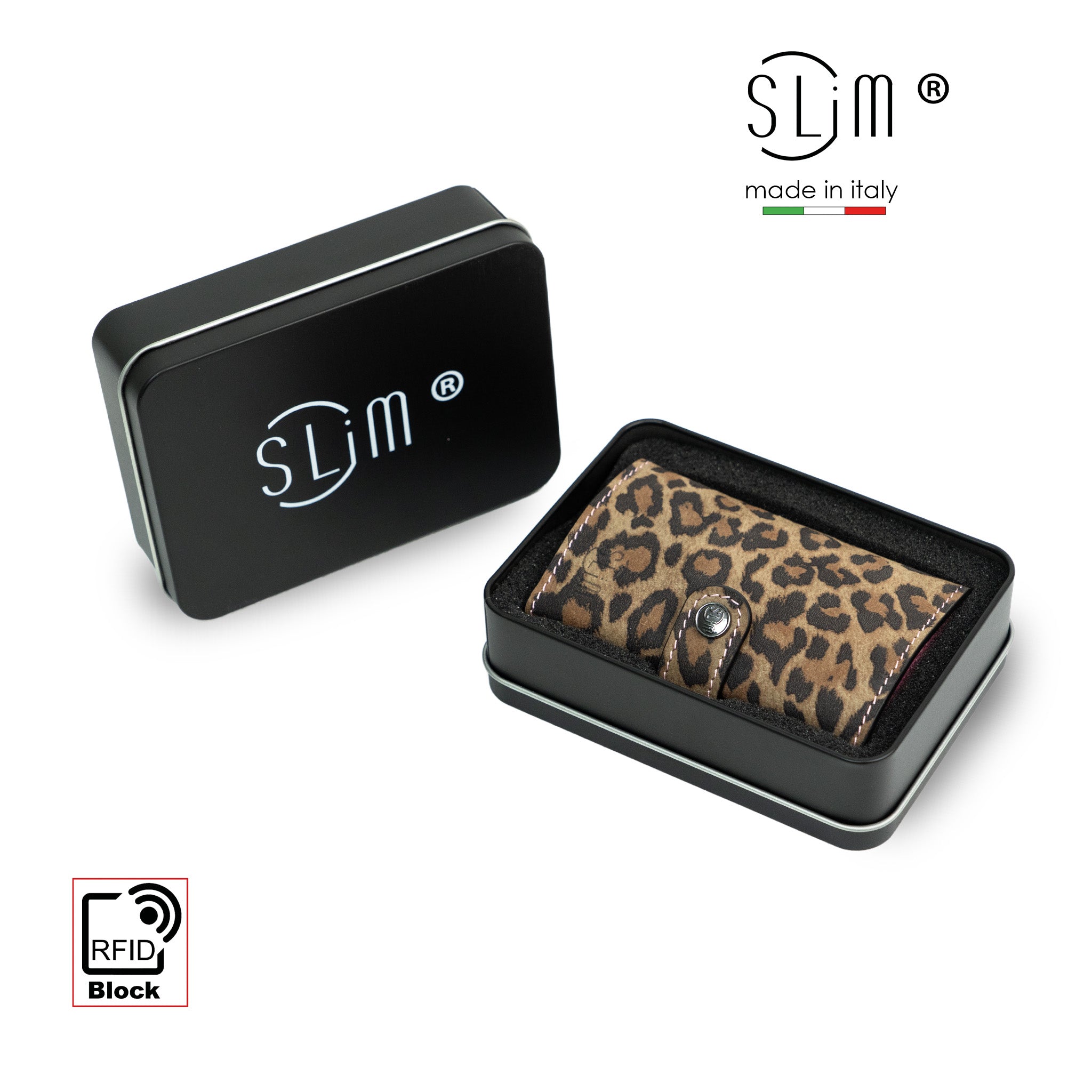 SLim®️ Vera Pelle Animalier Leopard Rosa