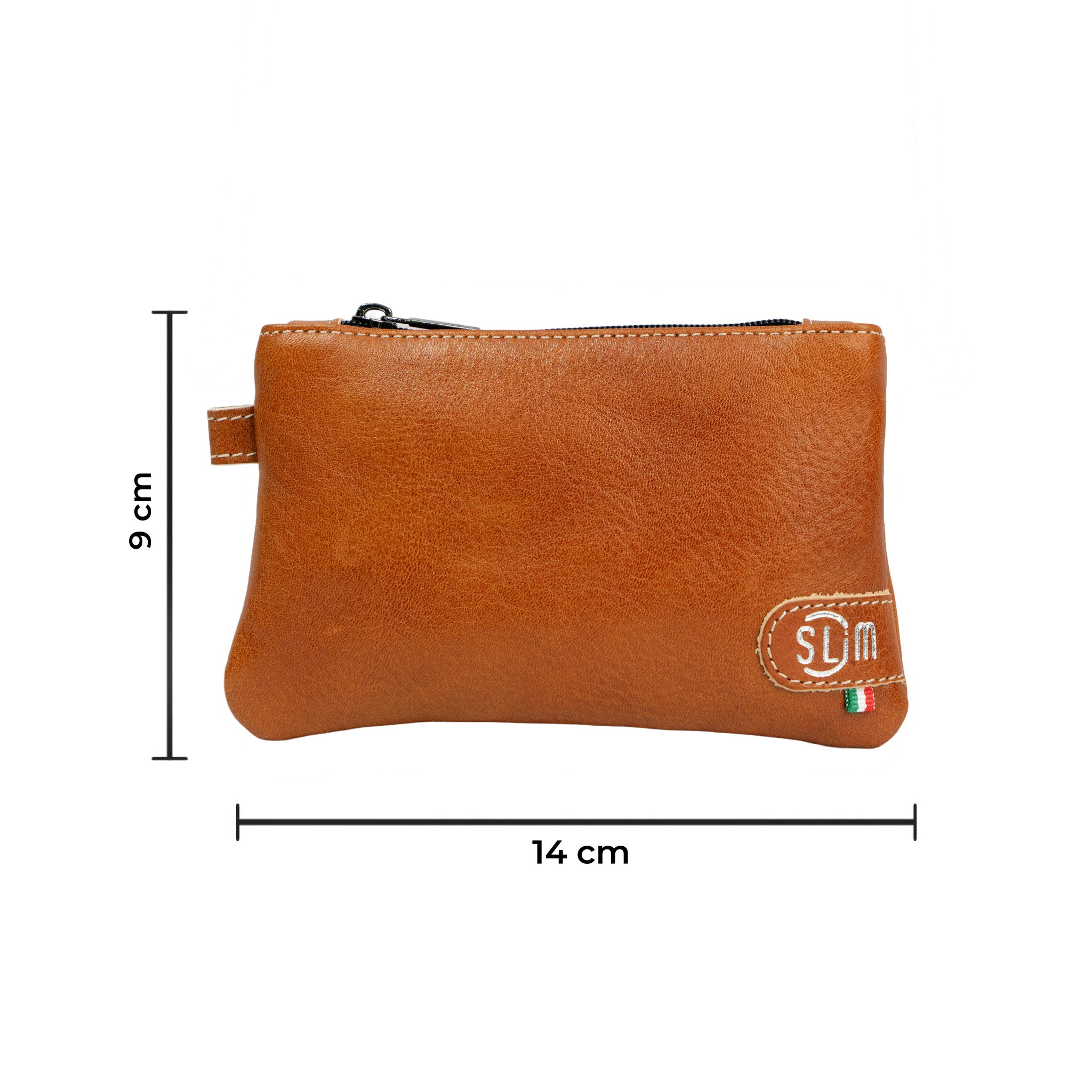 Mini Pochette Vera Pelle Vegetale Cognac