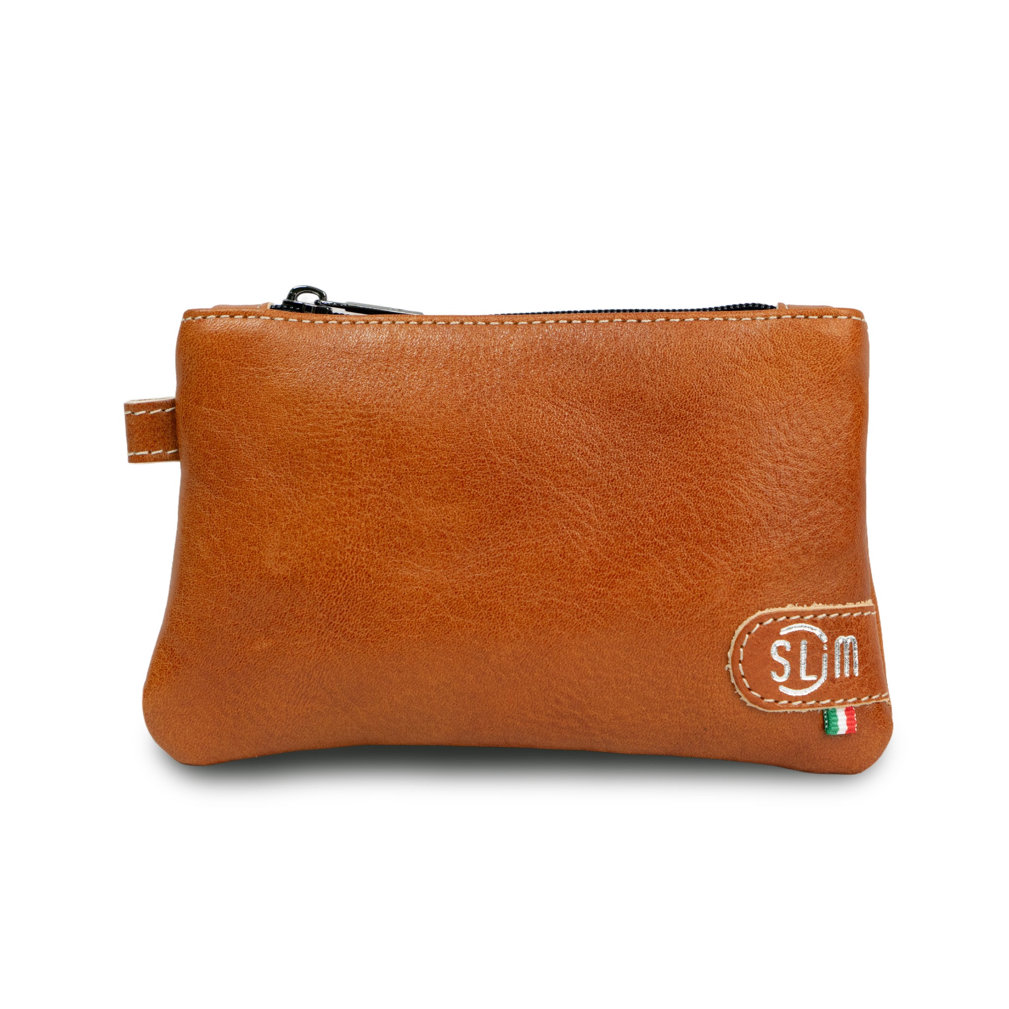 Mini Pochette Vera Pelle Vegetale Cognac