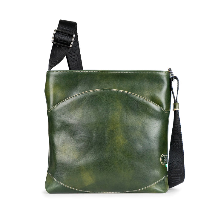 Bag SLim®️ Vera Pelle Vegetale Verde
