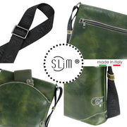 Bag SLim®️ Vera Pelle Vegetale Verde