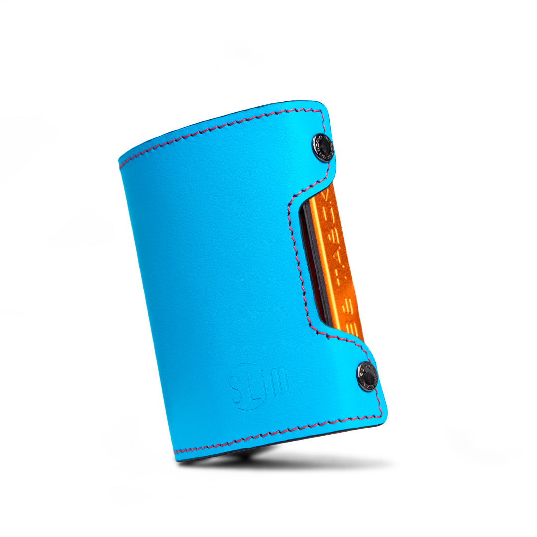 Be Tasck Pelle Liscia Azzurro e Rosso