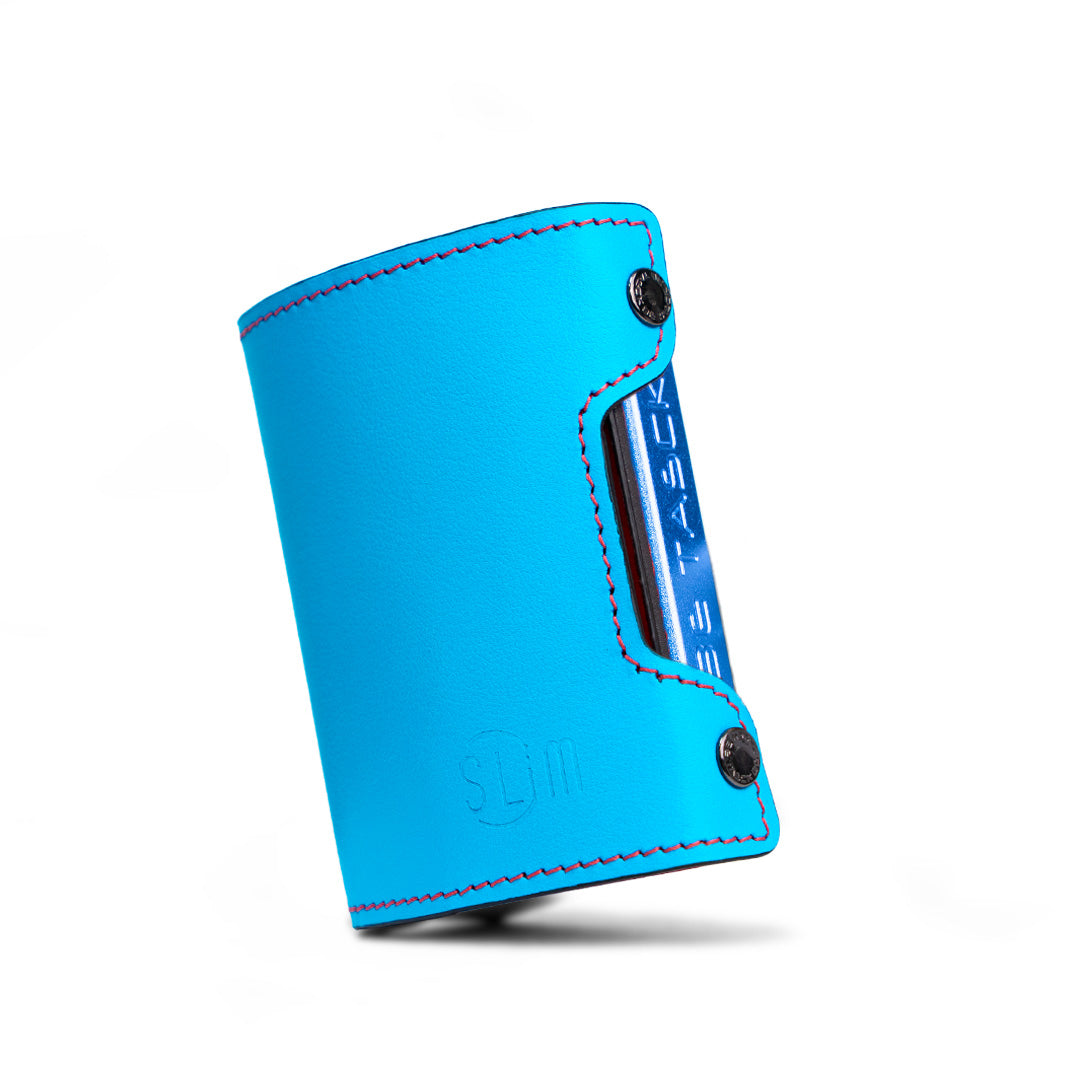 Be Tasck Pelle Liscia Azzurro e Rosso