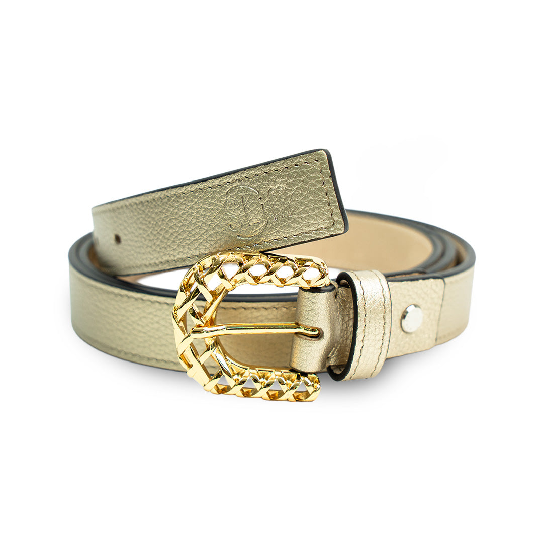 SLim®️ Cintura Bottalata Dorata 25mm