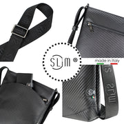 Bag SLim®️ Vera Pelle Carbon Nero