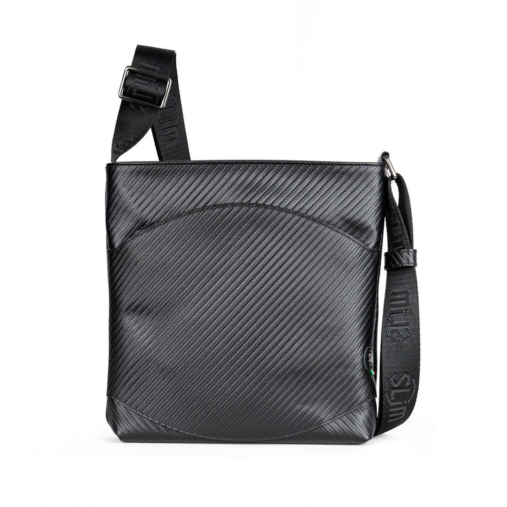 Bag SLim®️ Vera Pelle Carbon Nero