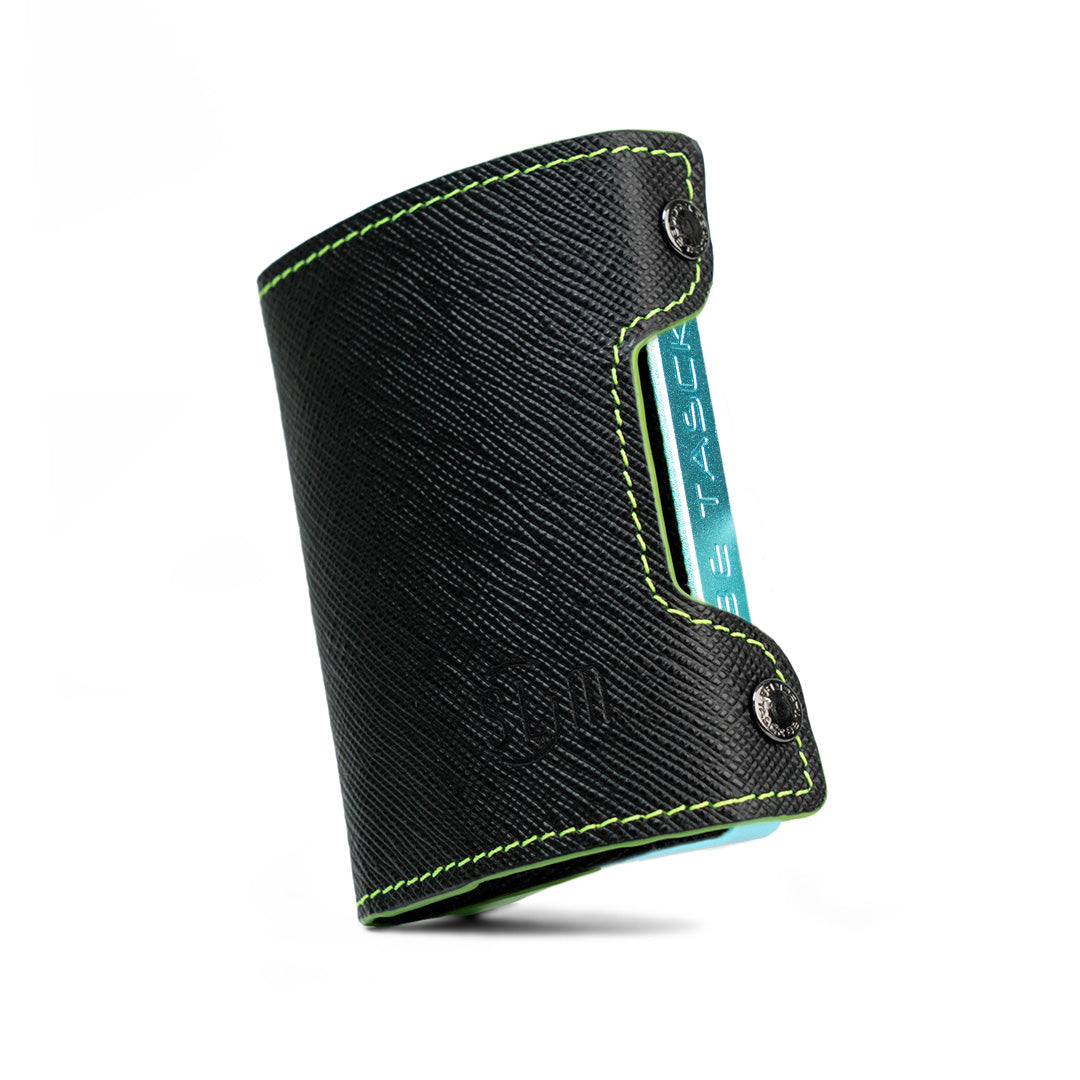 Be Tasck Saffiano Nero e Verde