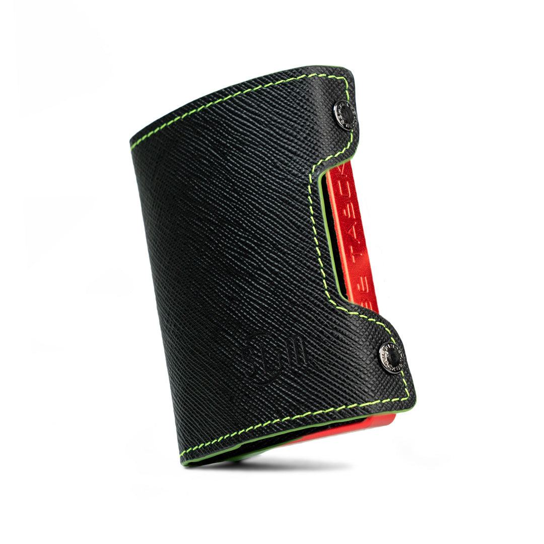 Be Tasck Saffiano Nero e Verde