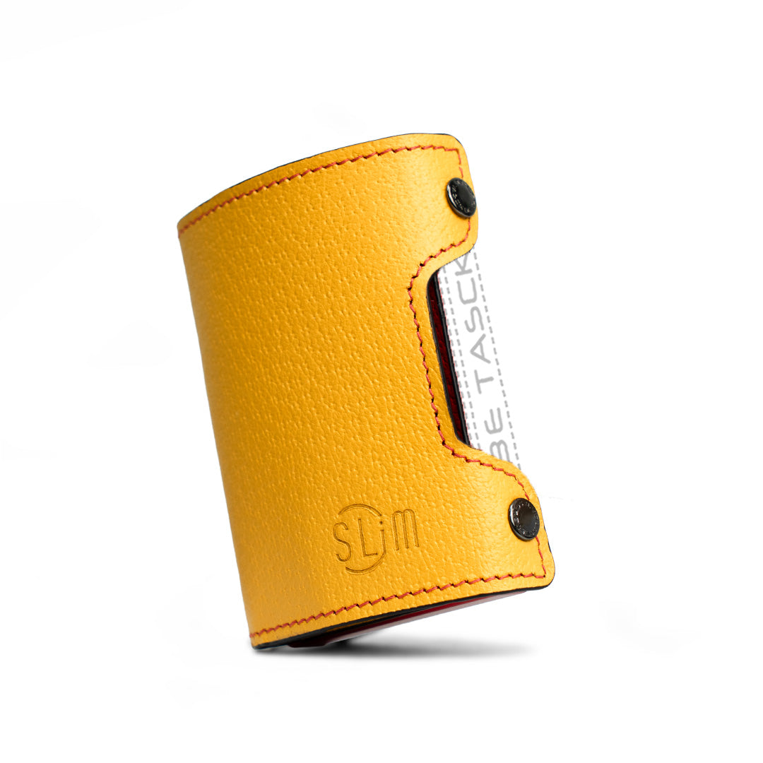 Cover in Pelle Be Tasck Cinghialino Giallo e Rosso