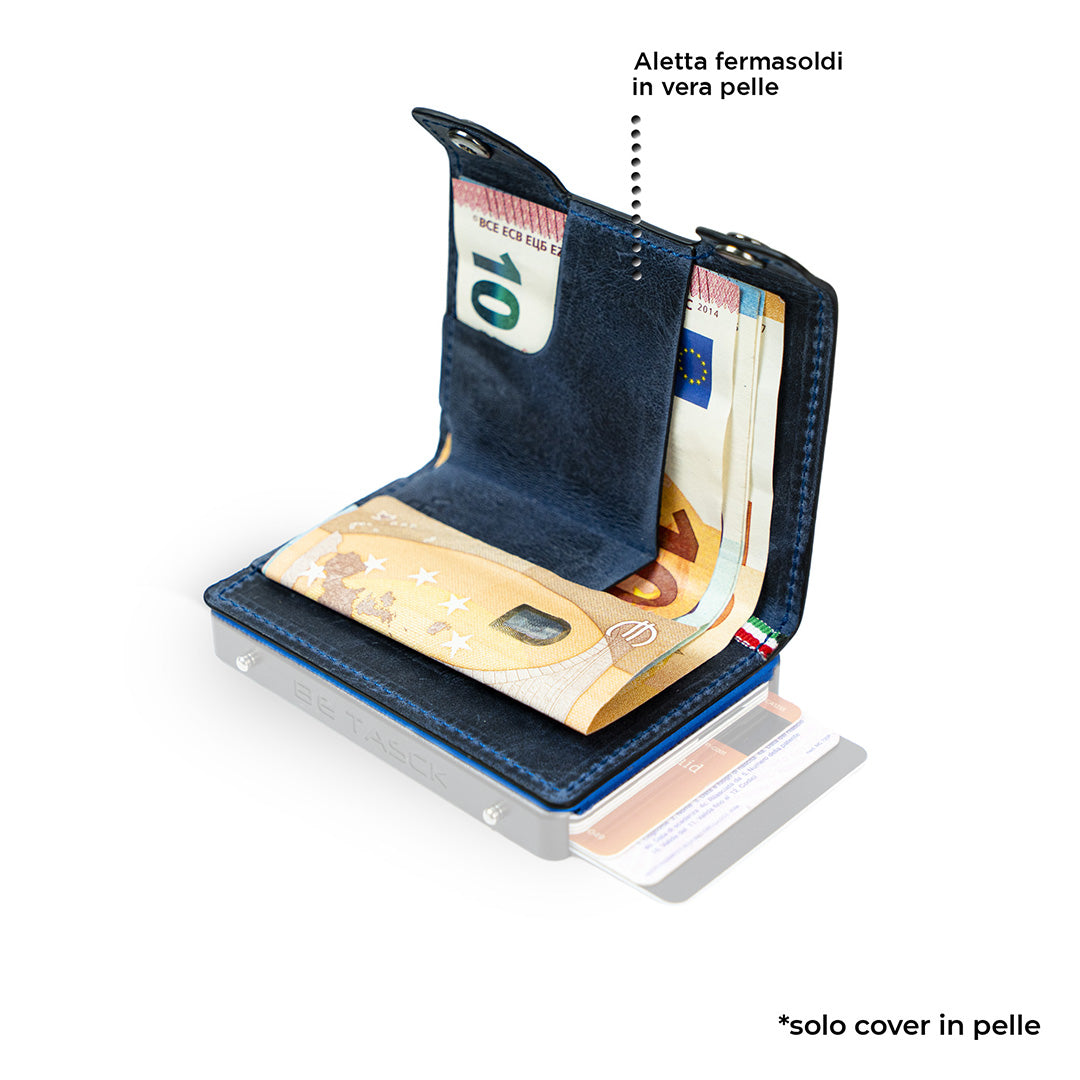 Cover in Pelle Be Tasck Crazy Horse Blu