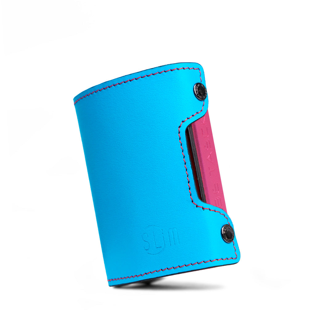 Be Tasck Pelle Liscia Azzurro e Rosso