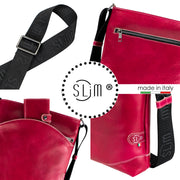 Bag SLim®️ Vera Pelle Vegetale Fucsia