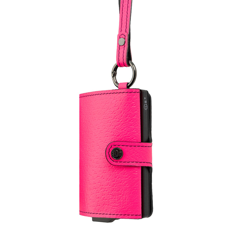 SLim®️ con Necklace Fucsia Fluo e zip porta monete