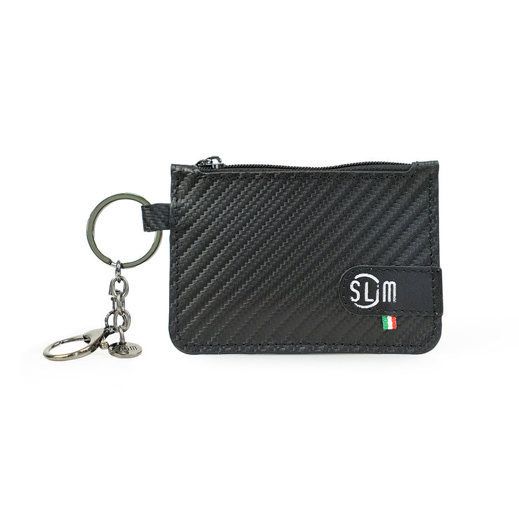 SLim®️ Carbon Black Keychain-Coin Purse