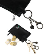SLim®️ Genuine Vegetable Tanned Leather Keychain-Coin Purse Orange