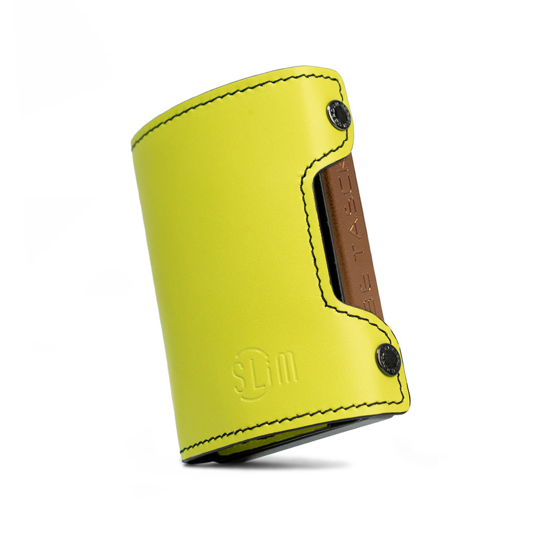 Be Tasck Pelle Liscia Lime e Nero