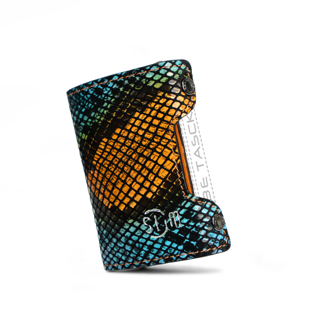 Cover in Pelle Be Tasck Animalier Multicolor Arancio