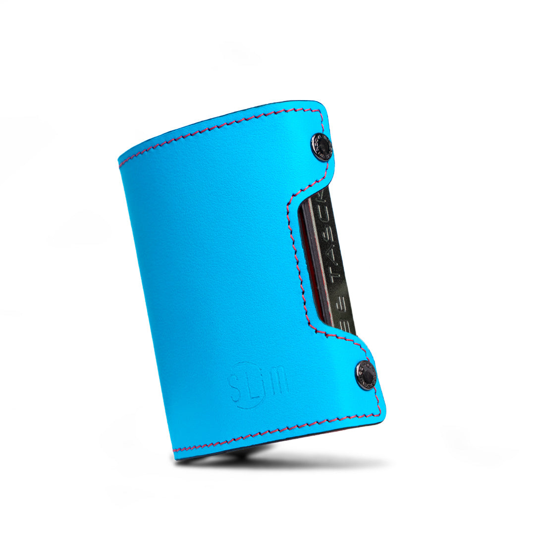 Be Tasck Pelle Liscia Azzurro e Rosso