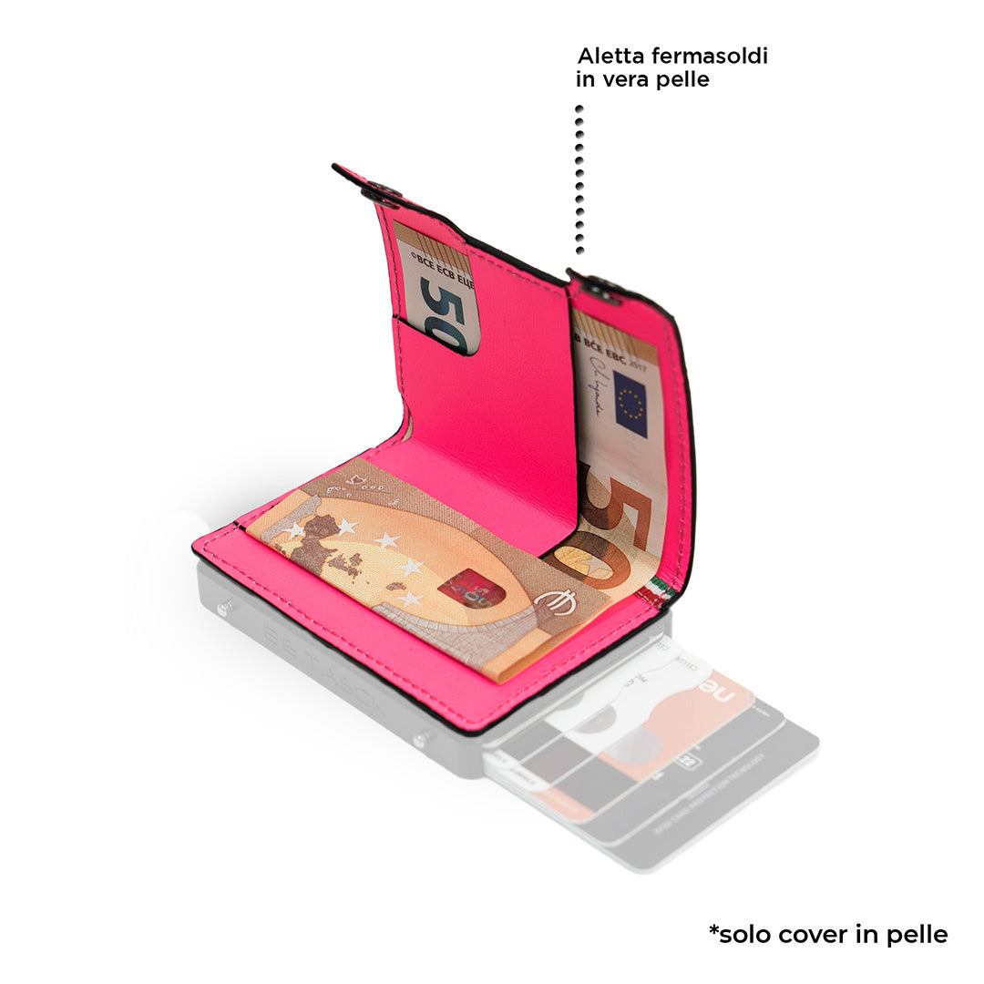 Cover in Pelle Be Tasck Pelle Liscia Fucsia Fluo