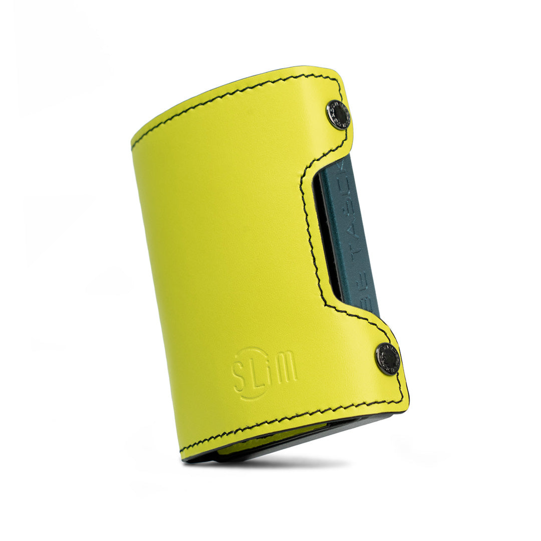 Be Tasck Pelle Liscia Lime e Nero