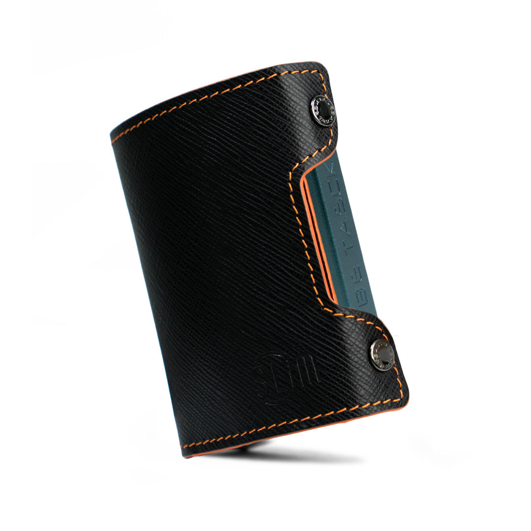 Be Tasck Saffiano Nero e Arancio